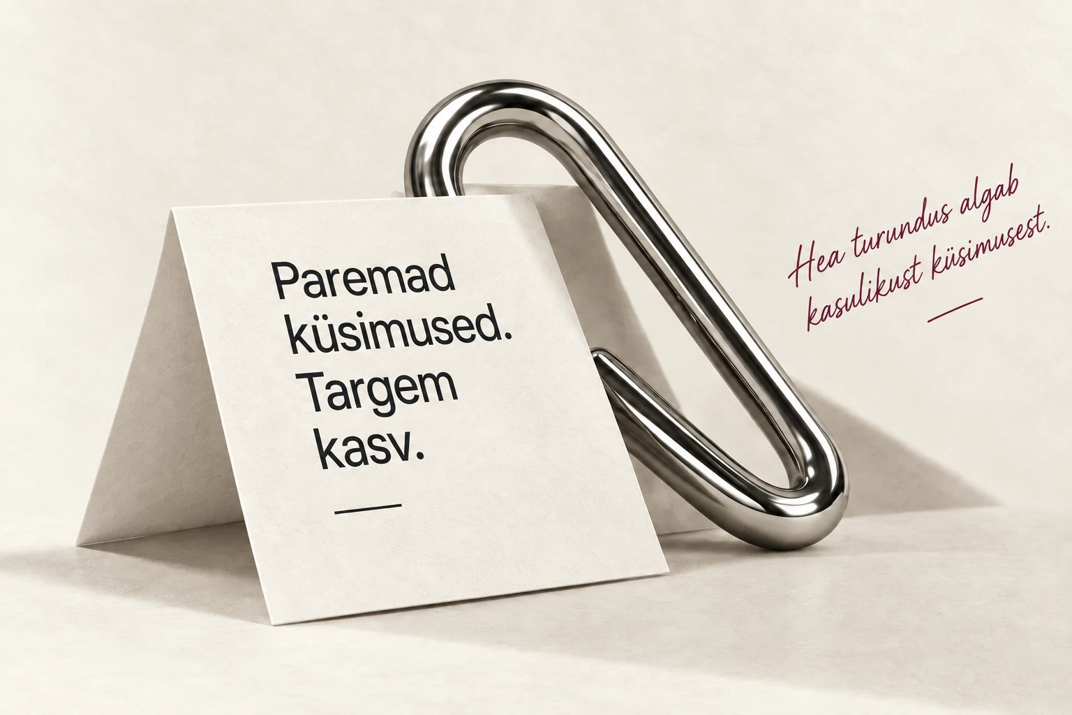 Paremad küsimused. Targem kasv.